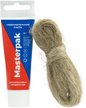 Комплект паста уплотнительная (вода, пар) Masterpak + лён, туба 25г