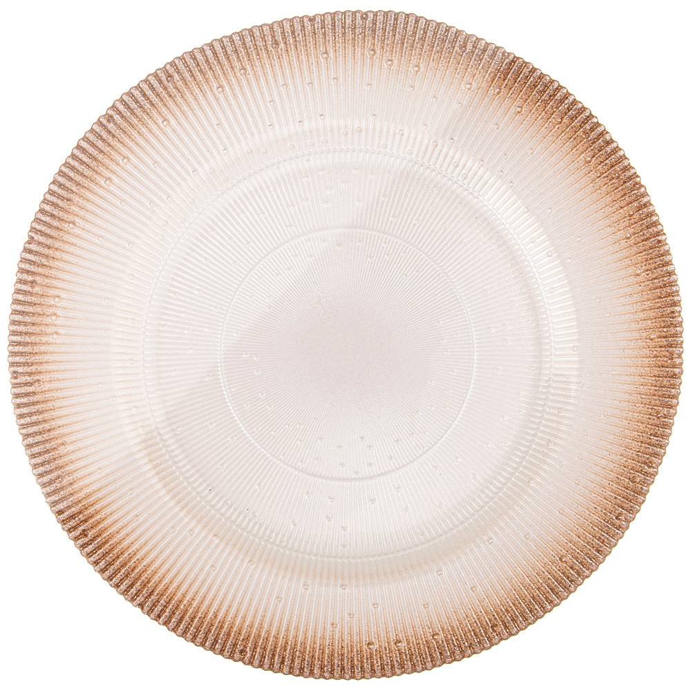 Тарелка АКСАМ Glamour Champagne 21см стекло 425871 купить с доставкой в ...