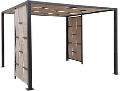 Тент-ширма садовая Макао 3х3м h2,2м, стойка 80х80мм, сталь/полиэстер 240г с PU-пропиткой, DU550