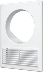 Решетка вентиляционная вытяжная 185х254 разъемная фланец D125 пластик