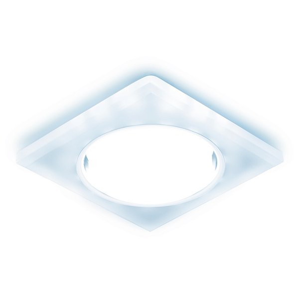 Светильник точечный встраиваемый со светодиодной лентой Ambrella light G215 WH/CH/CLD хром/матовый GX53+3W
