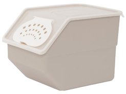 Контейнер д/хранения продуктов Полимербыт 32х22х22см 11,2л коричневый, пластик