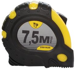 Рулетка 7,5мх25мм резиново-пластиковый корпус 2501208