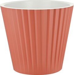 Кашпо пластиковое InGreen Sand d28 h25 V10,5л итальянский терракот