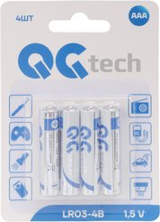 Батарейка алкалиновая QG tech ААА/ LR03 4шт