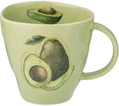 Кружка Bronco Avocado 375мл фарфор, зеленая