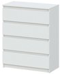 Комод 4 ящика Денвер 80,1х97,8х39см ЛДСП Белый