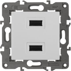 Розетка USB Elegance белая