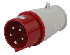 Вилка силовая переносная 015 Эра 3Р+РЕ+N 16А 380В IP44