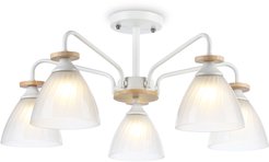 Люстра Ambrella light TR9567/5 WH/FR белый/белый матовый 5хE27