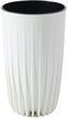 Кашпо Mira Eco recycled d30см h51,5см V12,5л белый, с вкладышем