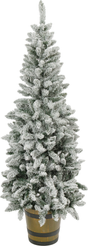 Ель искусственная Грета 180см, заснеженная, ПВХ