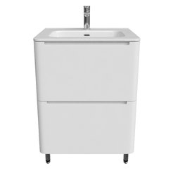Тумба напольная Edifice 60 см белая c умывальником в комплекте