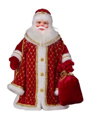 Игрушка мягконабивная Дед Мороз Царский Красный 50см в упаковке