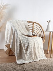 Плед Этель Zig-zag  150х200см молочный