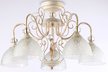Люстра Ambrella light TR3057/5 BG/GD/FR бежевый/золото/белый матовый 5хE27