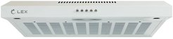 Вытяжка кухонная подвесная LEX S 600 white 60см белый