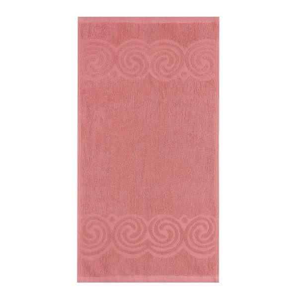 Полотенце махровое Love Life Border 50х90см, цв. пыльно-розовый, 100% хлопок, 380гр/м2 