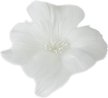 Украшение елочное Magic Time Цветок белый из гусиного пера на клипсе10x13x13см арт.90875