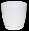Кашпо Тоскания круглая 13 d13 h12,5 V1,6л кремовый