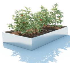 Грядка садовая Благо высокая 1х2м оцинкованная