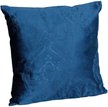 Подушка декоративная 40х40 Бархат тисненый дамаск синий 