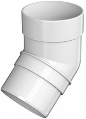 Колено трубы 135° ТН ОПТИМА белый