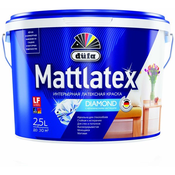 Краска интерьерная DUFA MATTLATEX RD100 (2,5л)
