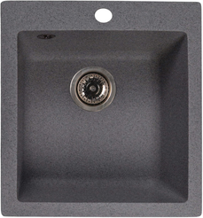 Мойка для кухни врезная Mixline ML-GMS18 49,2х41,7см глубина чаши 20,5см, мрамор, серый
