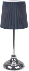 Светильник настольный декоративный под лампу Е14, 40W UML-B309 E14 CHROME/DARK BLUE Хром/Темно-синий