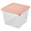 Контейнер для СВЧ и морозилки Plast Team Pattern 1л 12,4х12,4х10см пудровый ПП