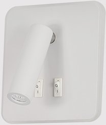 Бра Colpo 2731-1W WH 10W+3W белый/металл 
