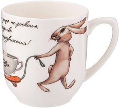 Кружка Lefard Кофе с утра не роскошь 380мл фарфор