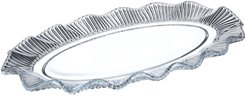 Блюдо овальное сервировочное Lefard Crystal pearl 33х20см стекло