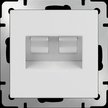 Розетка телефон+интернет WL 01-RJ11-45 белый