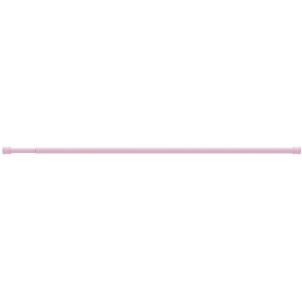 Карниз для ванной Milardo 110-200см прямой раздвижной, розовый арт.013A200M14