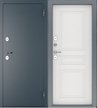 Дверь входная Норд букле графит белое дерево 880х2050мм правая