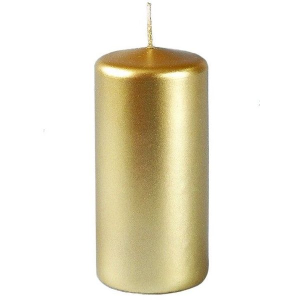 Свеча столбик золото 70х120мм 
