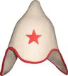 Шапка банная Будённовка белая