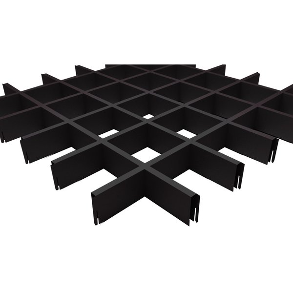 Рейка Griliato нап. L=2,40 (100х100х40х10 (0,32мм) черный)