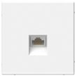 Розетка компьютерная RJ45 SE Art Gallery белый матовый лотос