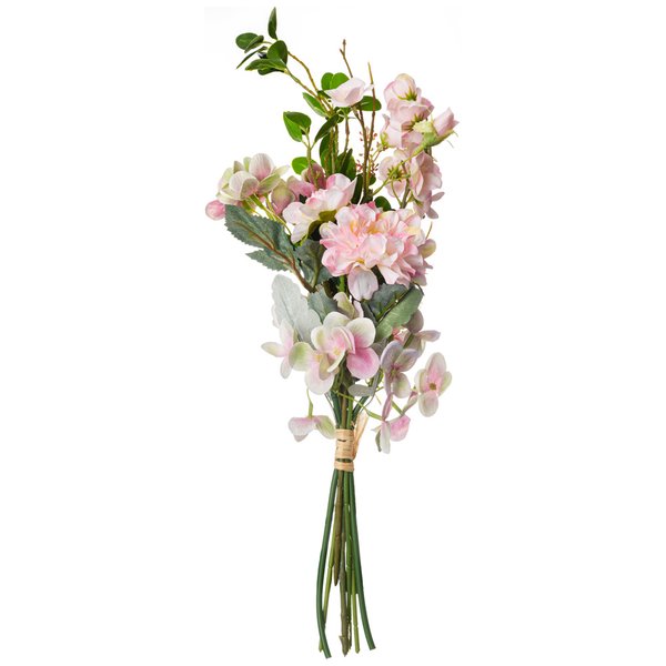Букет весенних цветов 45см розовый