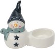 Фигурка керамическая Снеговичок 9,5см, бело-голубой, SYTCC-3825017