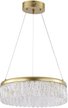 Люстра Орион 58W LED пульт, металл, хрусталь, золото D520мм