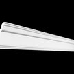 Плинтус потолочный для натяжных потолков под светодиодную ленту 80х50х2000 Белый гладкий GPX-4