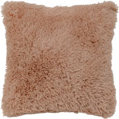 Подушка искусственный мех 40х40 бежевая