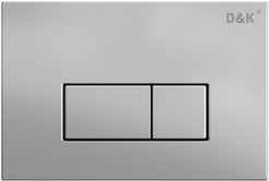 Клавиша смыва D&K Rhein DB1499002 матовый хром