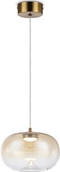 Светильник светодиодный подвесной LH11083 BS/TI латунь/янтарь 4W 3000K D180х130мм