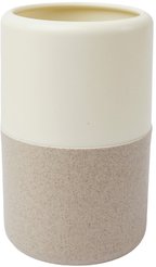 Стакан для зубных щеток белый/бежевый