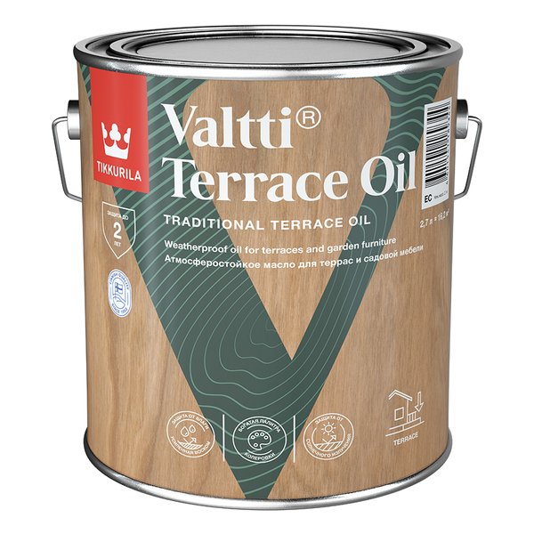 Масло для террас Tikkurila Valtti Terrace Oil EC 2,7л
